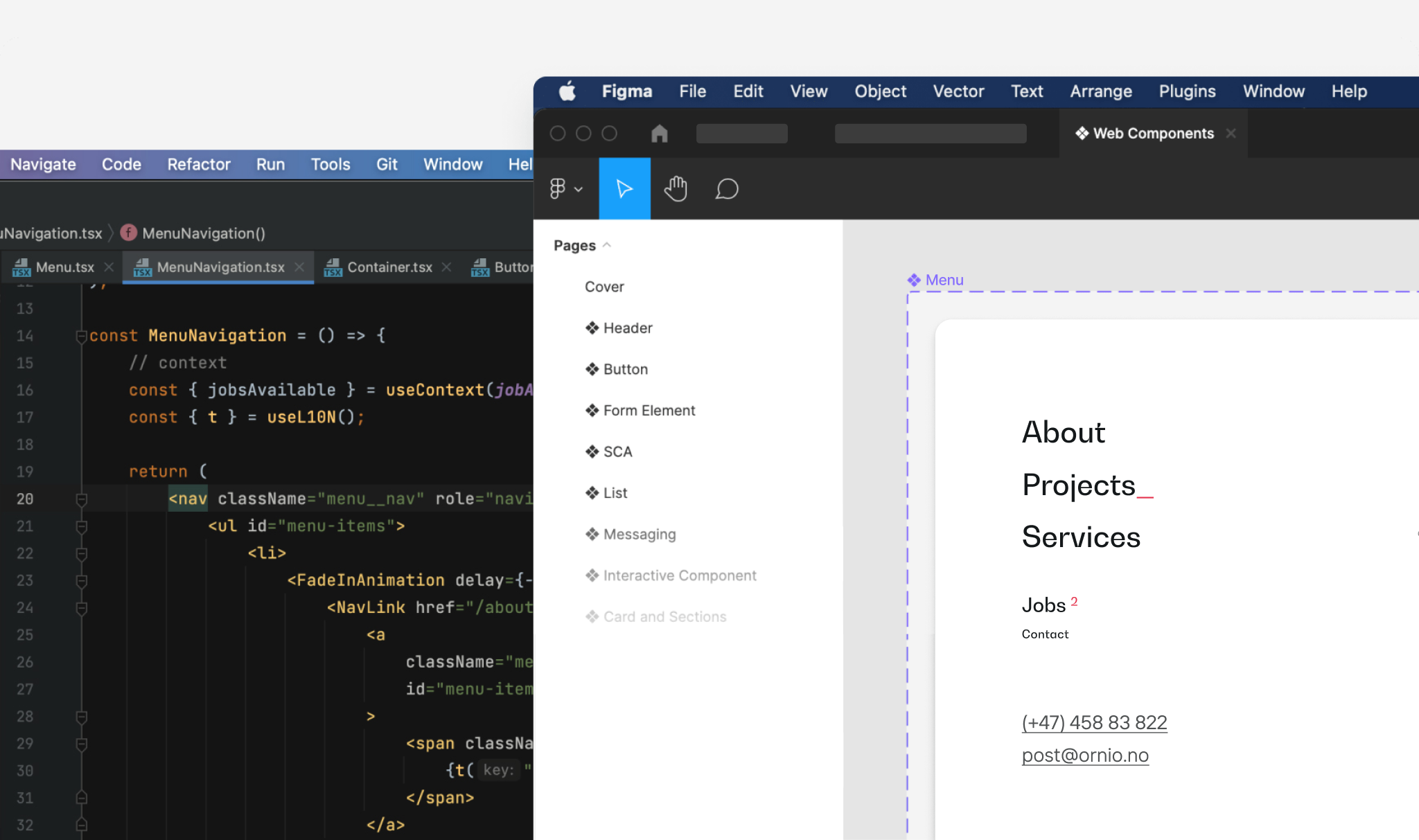 Modular components library