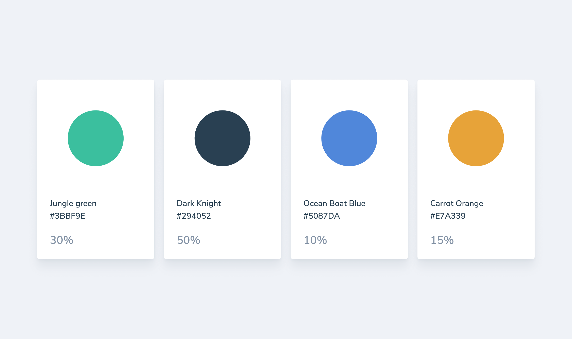 Key colors that help make up uWork's brand identity.