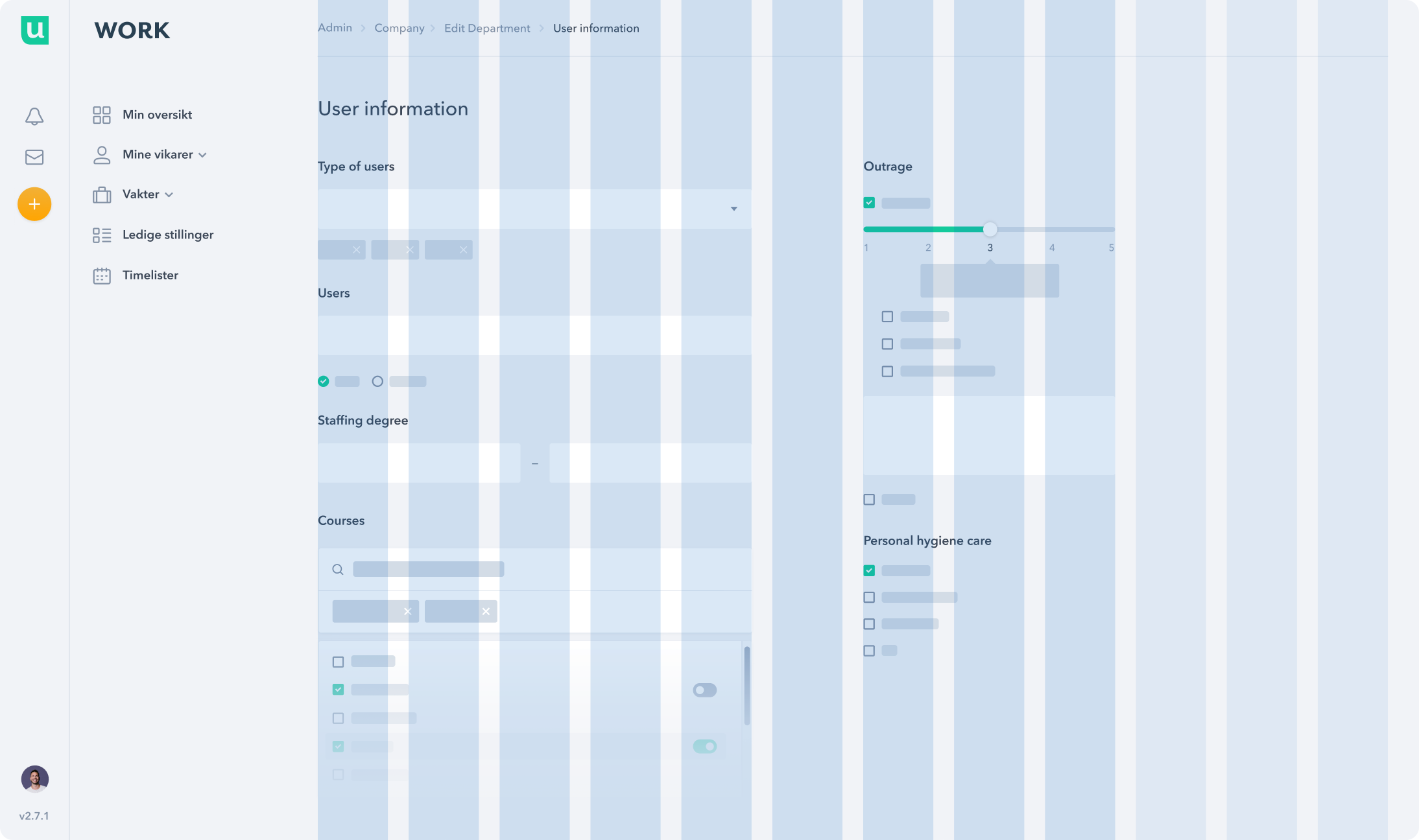 A grid independent of the sidebar that allows elements to span across 12 columns of the available horizontal space.